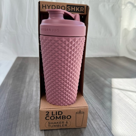 HYDRO SHAKER Studded • Dusty ROSE • 2 Lid Combo • New in Box! - Picture 1 of 3
